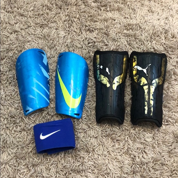 MENS shin guards and straps